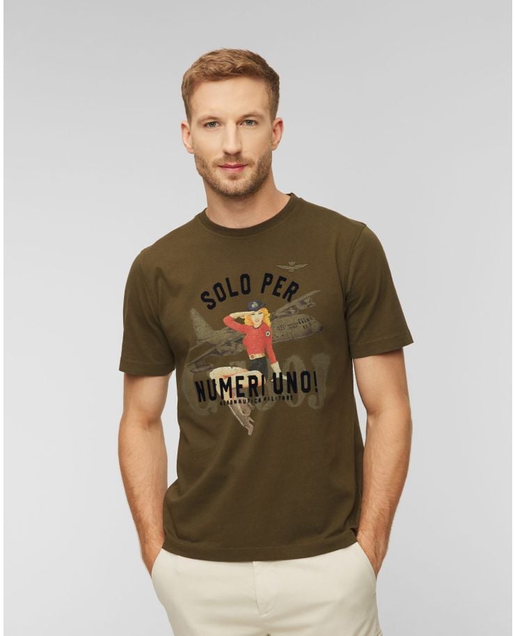 T-shirt pour hommes Aeronautica Militare Vert