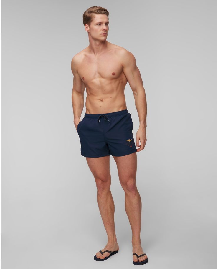 Men’s navy blue swimming shorts Aeronautica Militare