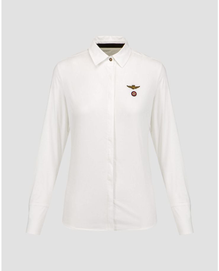 Chemise blanche pour femmes Aeronautica Militare