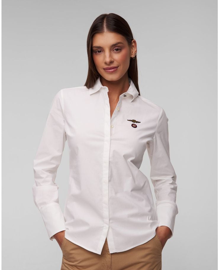 Biała koszula damska Aeronautica Militare