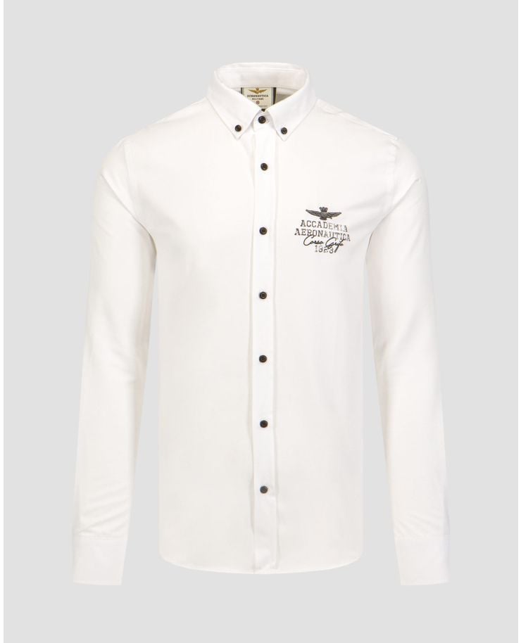 Bílá pánská košile Aeronautica Militare