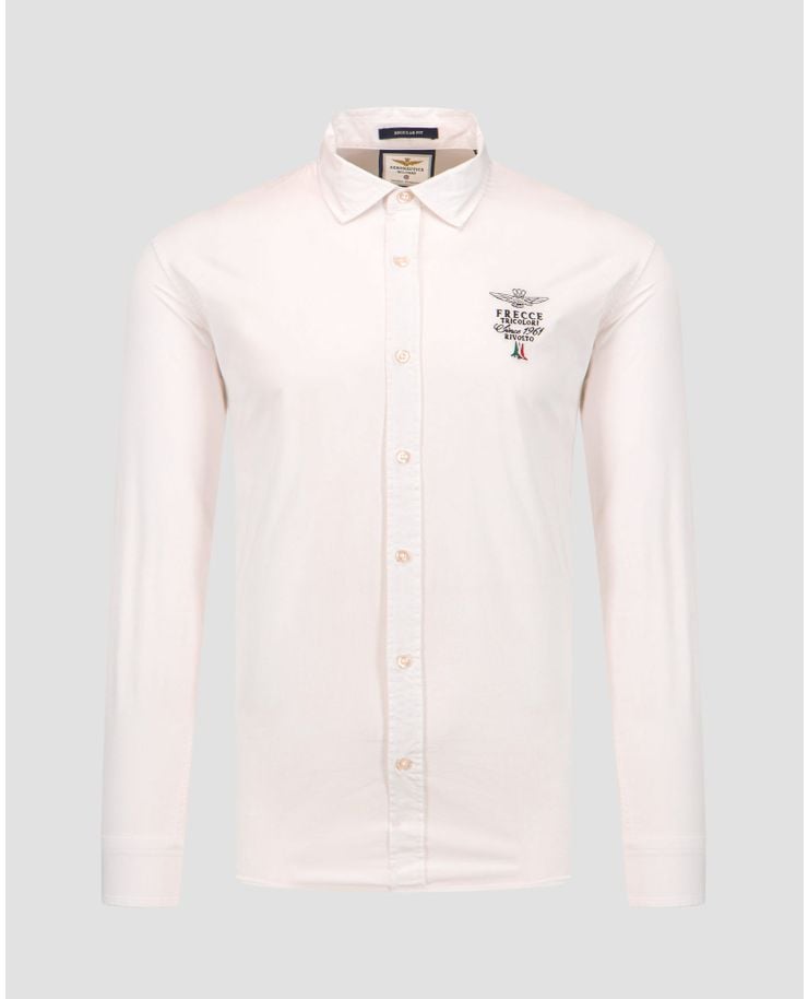 Biała koszula męska Aeronautica Militare