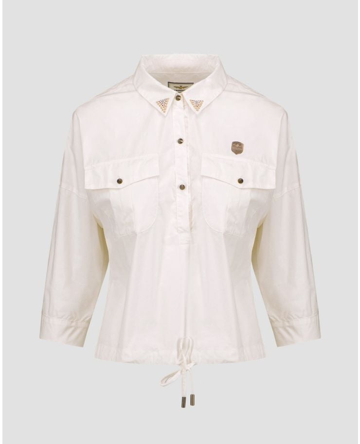 Women's white shirt Aeronautica Militare