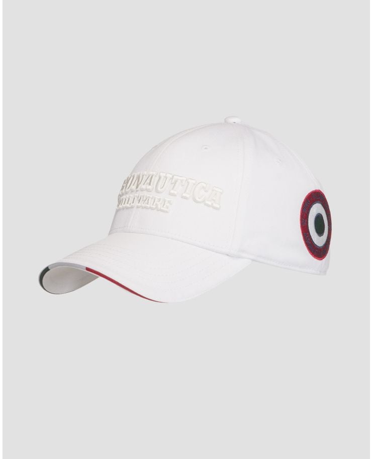 Biała czapka z daszkiem męska Aeronautica Militare