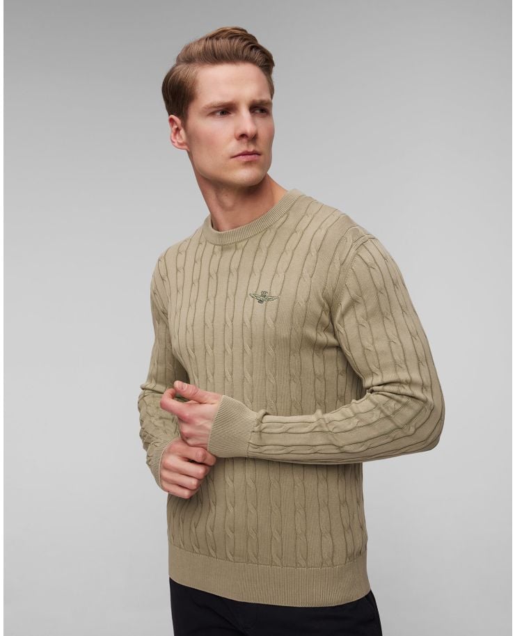 Men’s green sweater Aeronautica Militare