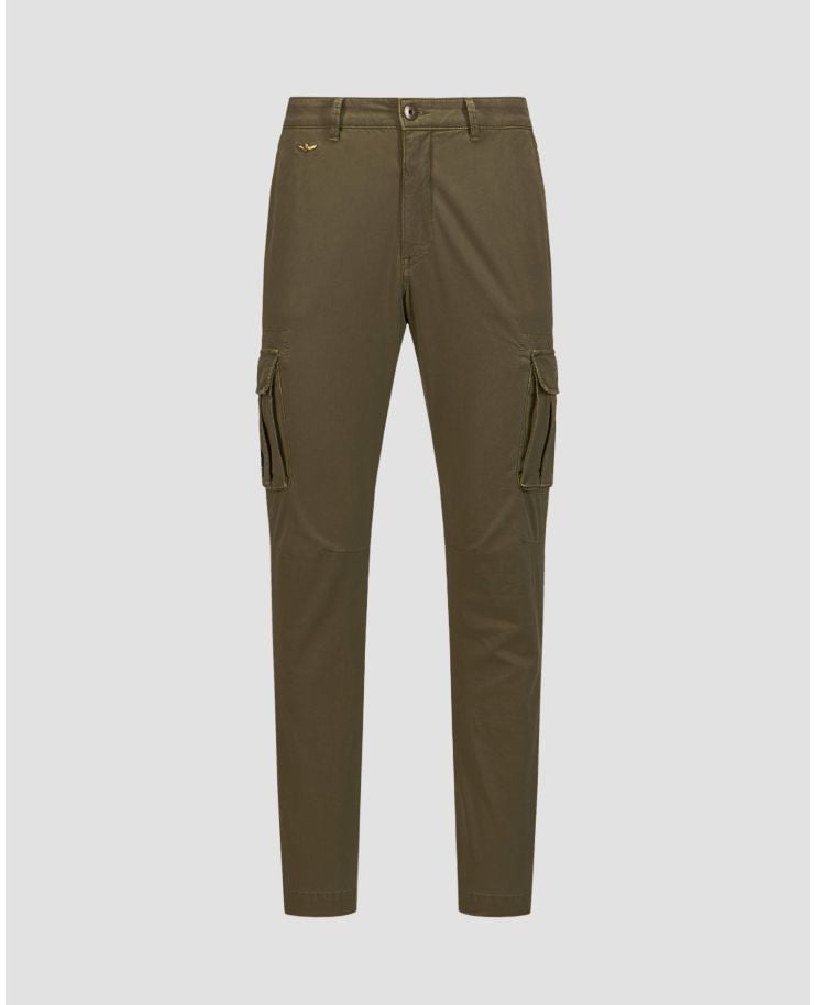 Pantaloni cargo verdi da uomo Aeronautica Militare