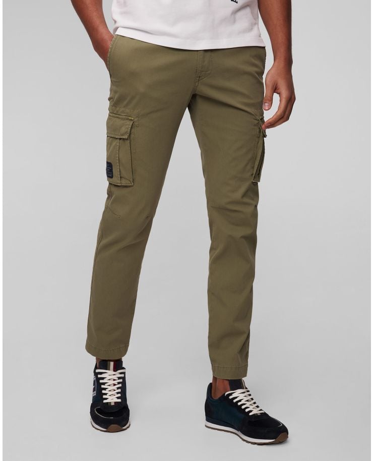 Men's green cargo trousers Aeronautica Militare