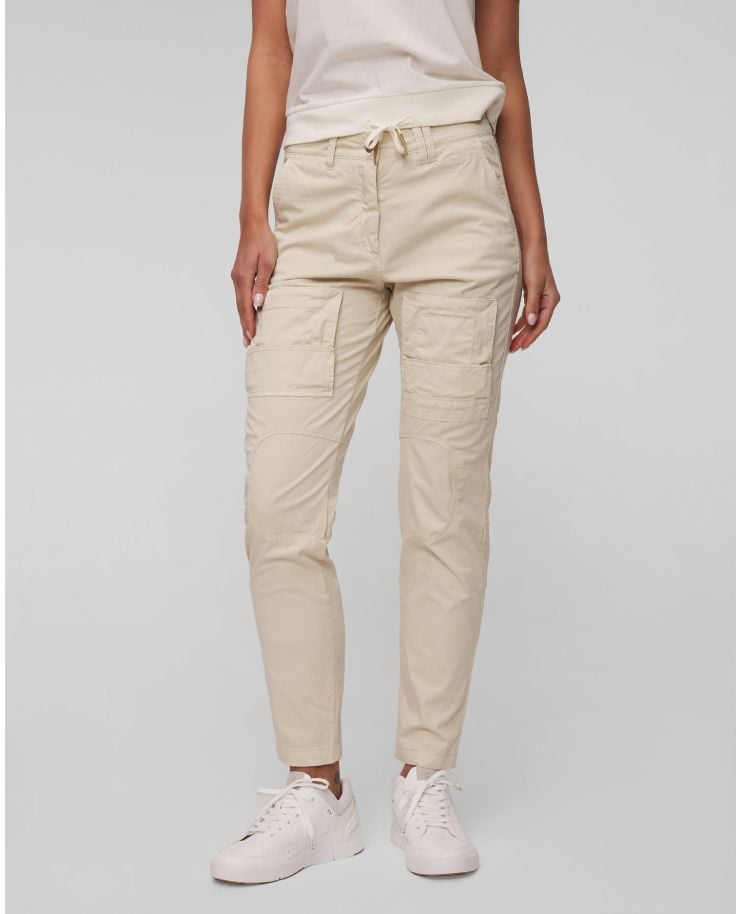Women's beige cargo trousers Aeronautica Militare