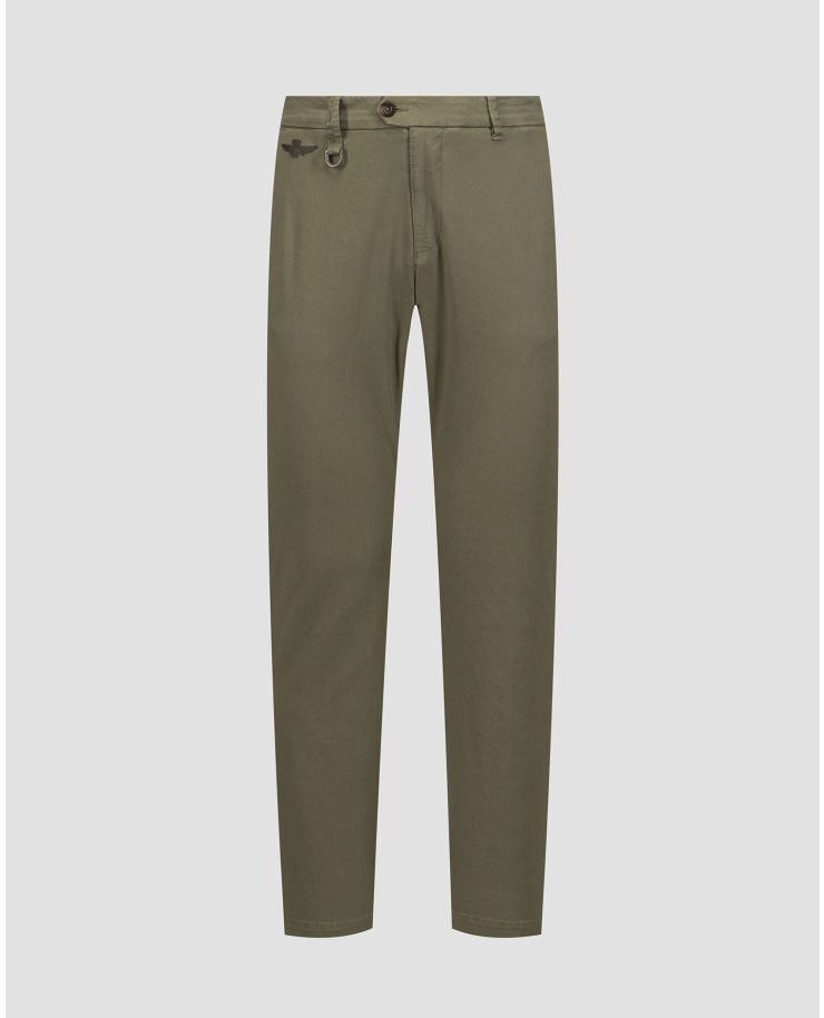Zelené pánské kalhoty Aeronautica Militare