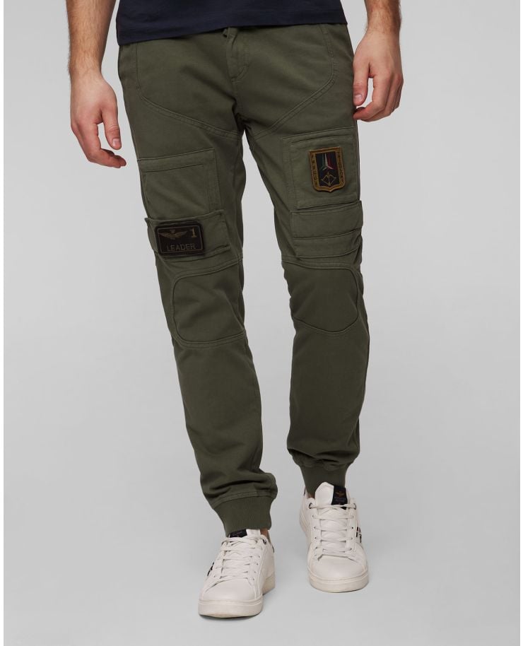 Pantaloni cargo verzi pentru bărbați Aeronautica Militare