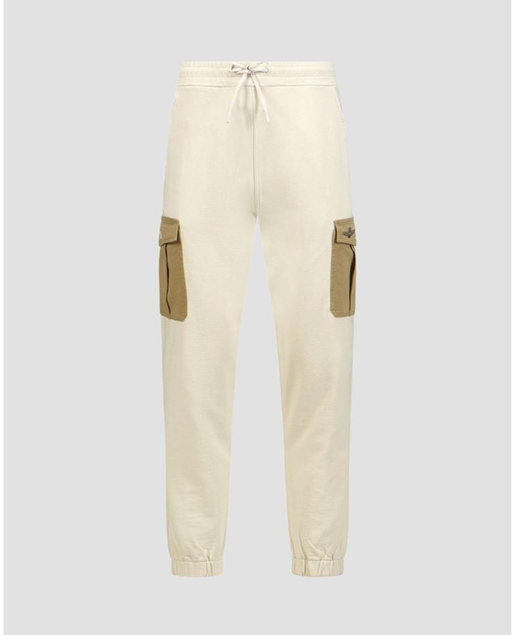 Pantaloni de trening pentru bărbați Aeronautica Militare - bej