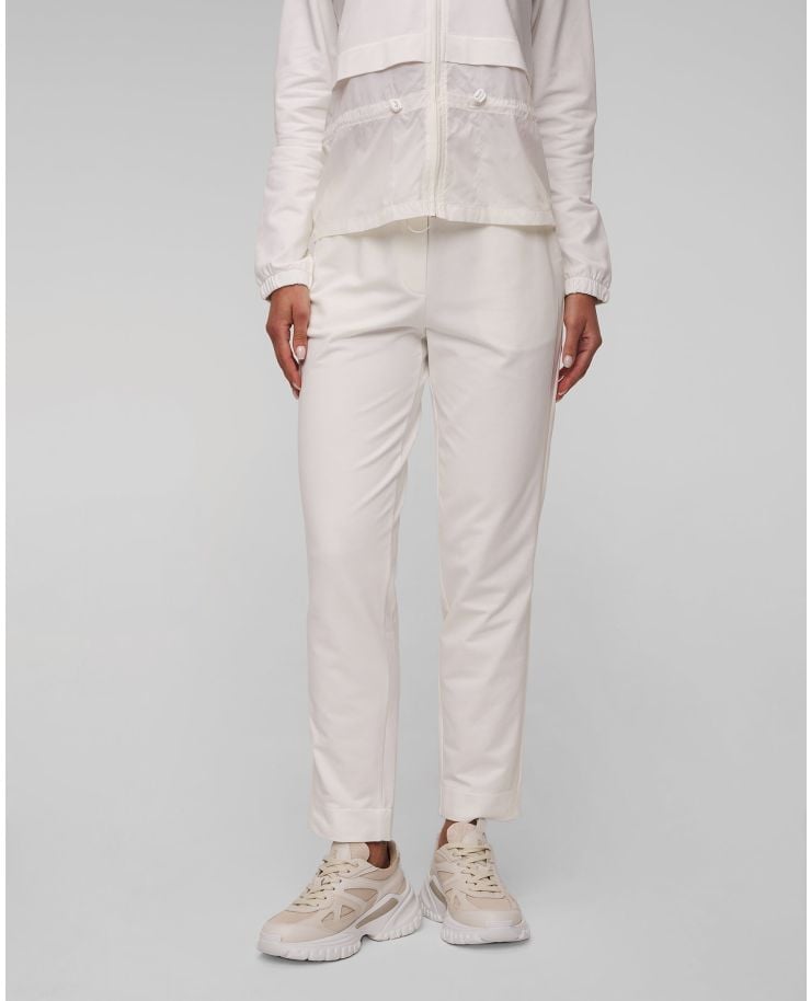 Białe spodnie dresowe damskie Aeronautica Militare