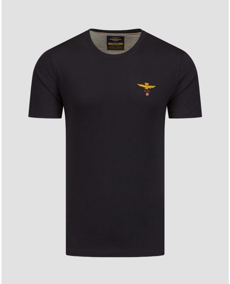 Granatowy t-shirt męski Aeronautica Militare