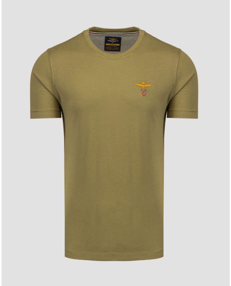 T-shirt vert pour hommes Aeronautica Militare 