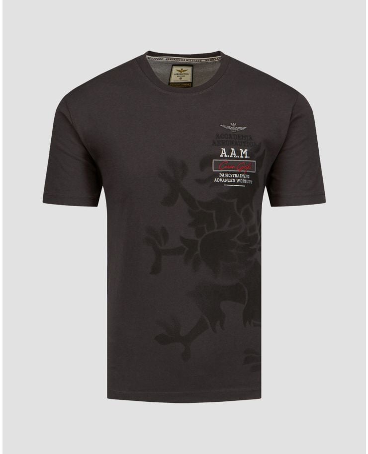 T-shirt graphite pour hommes Aeronautica Militare