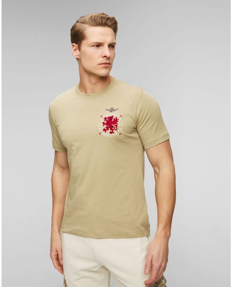 Pánske béžové tričko Aeronautica Militare
