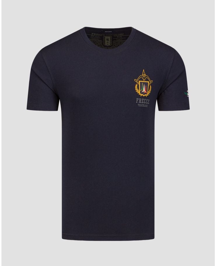 Granatowy t-shirt męski Aeronautica Militare