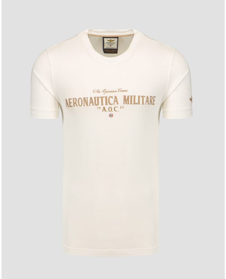Biały T-shirt męski Aeronautica Militare