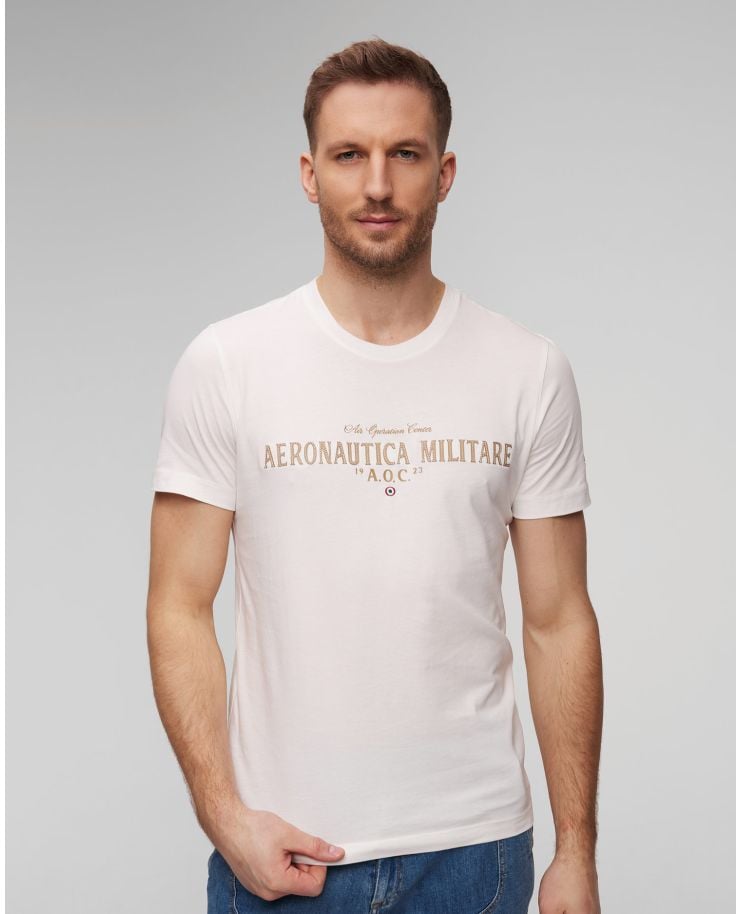 Men's white T-shirt Aeronautica Militare