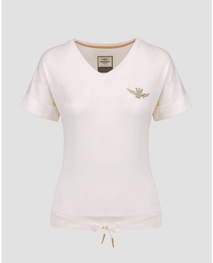 Tricou alb pentru femei Aeronautica Militare