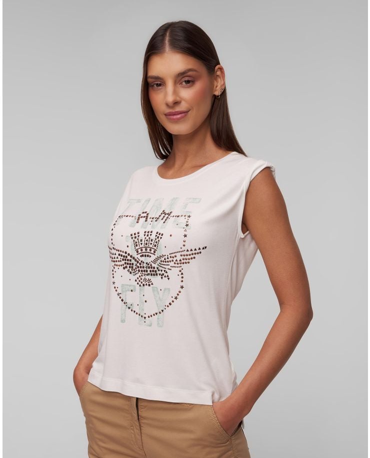 Biały T-shirt damski Aeronautica Militare