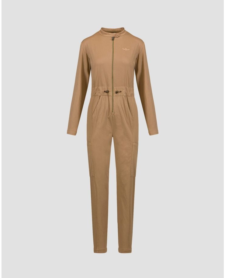 Women's brown jumpsuit Aeronautica Militare