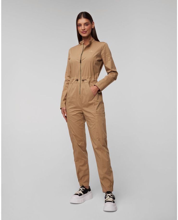 Women's brown jumpsuit Aeronautica Militare