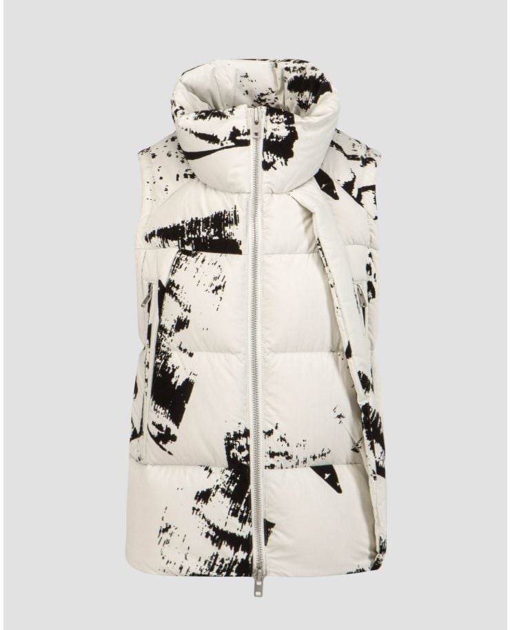 Bílá dámská péřová vesta Y-3 Graphic Flock