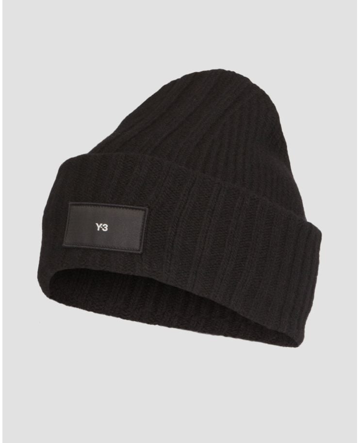 Czarna czapka wełniana damska Y-3 Knit Beanie