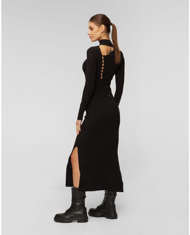 Czarna sukienka z wycięciami Y-3 Ingesan Knit