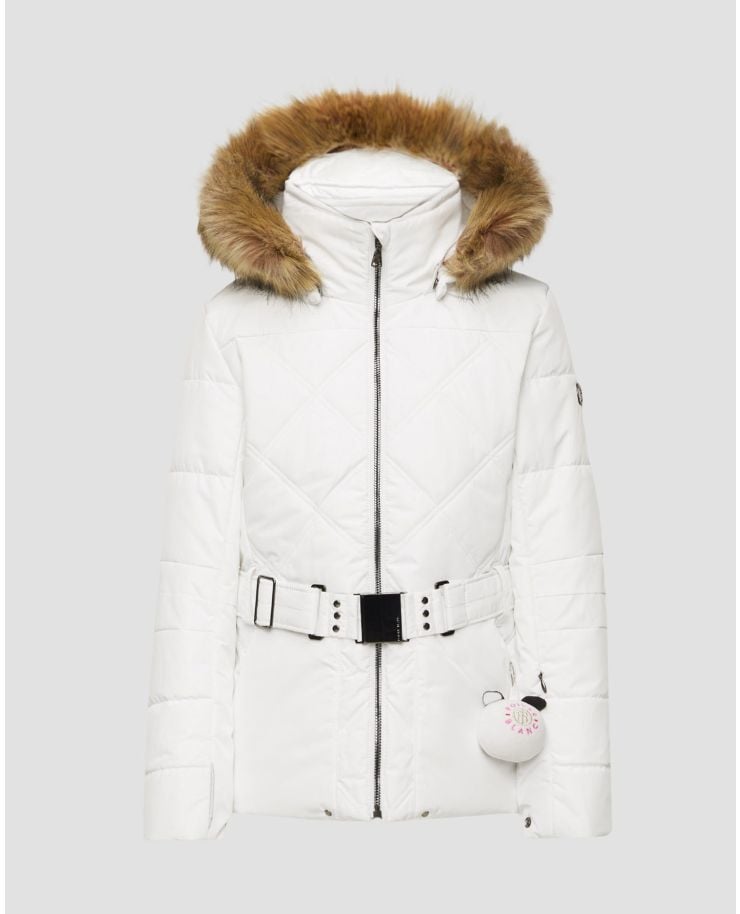White girls' ski jacket Poivre Blanc JUNIOR 