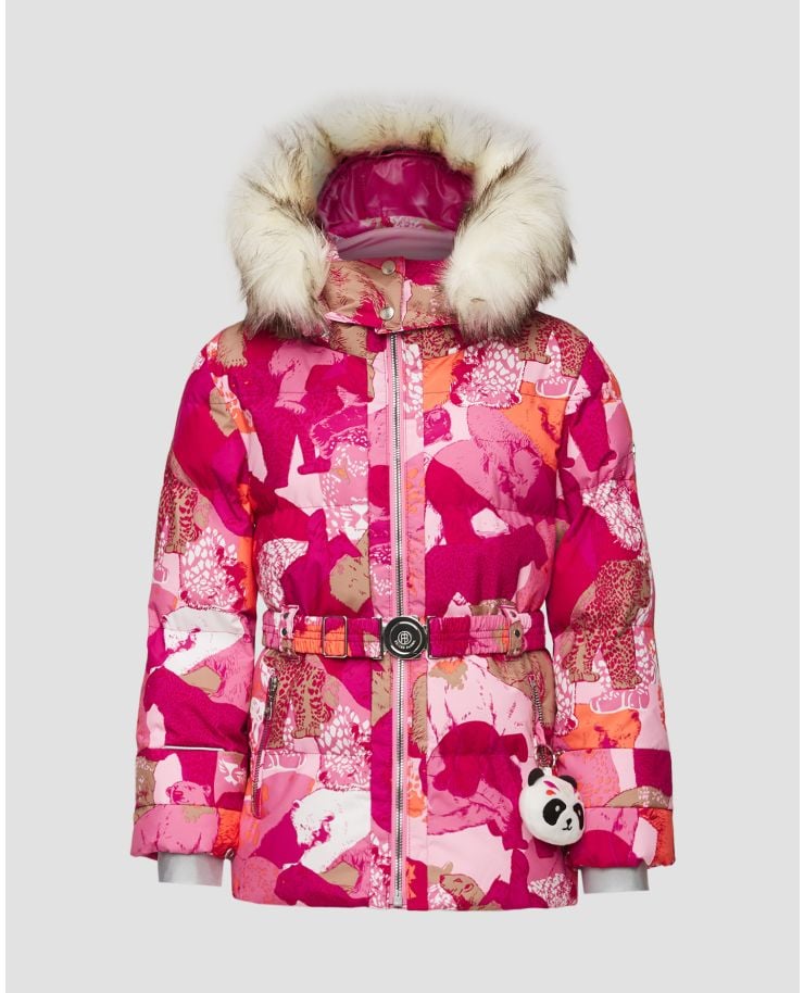 Růžová dívčí lyžařská bunda Poivre Blanc