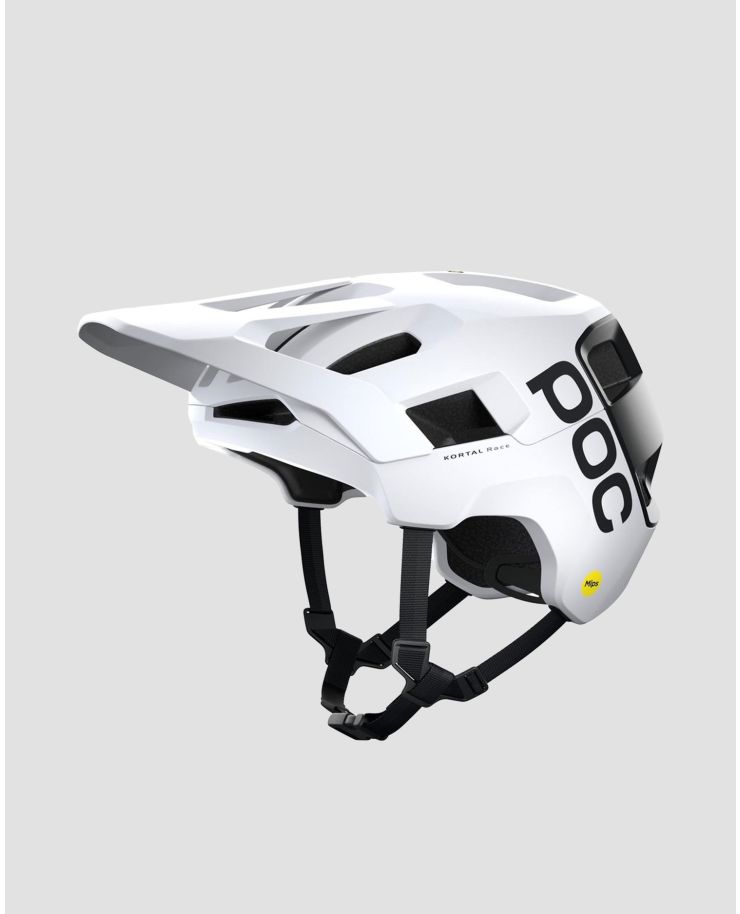 Černobílá cyklistická helma POC Kortal Race Mips