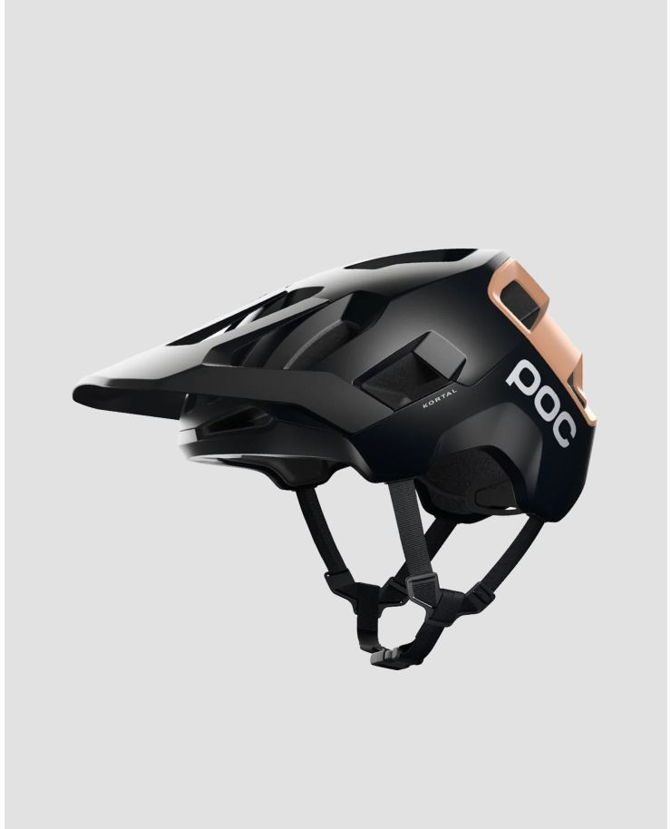 Cyklistická helma POC Kortal v Černé a Zlaté Barvě