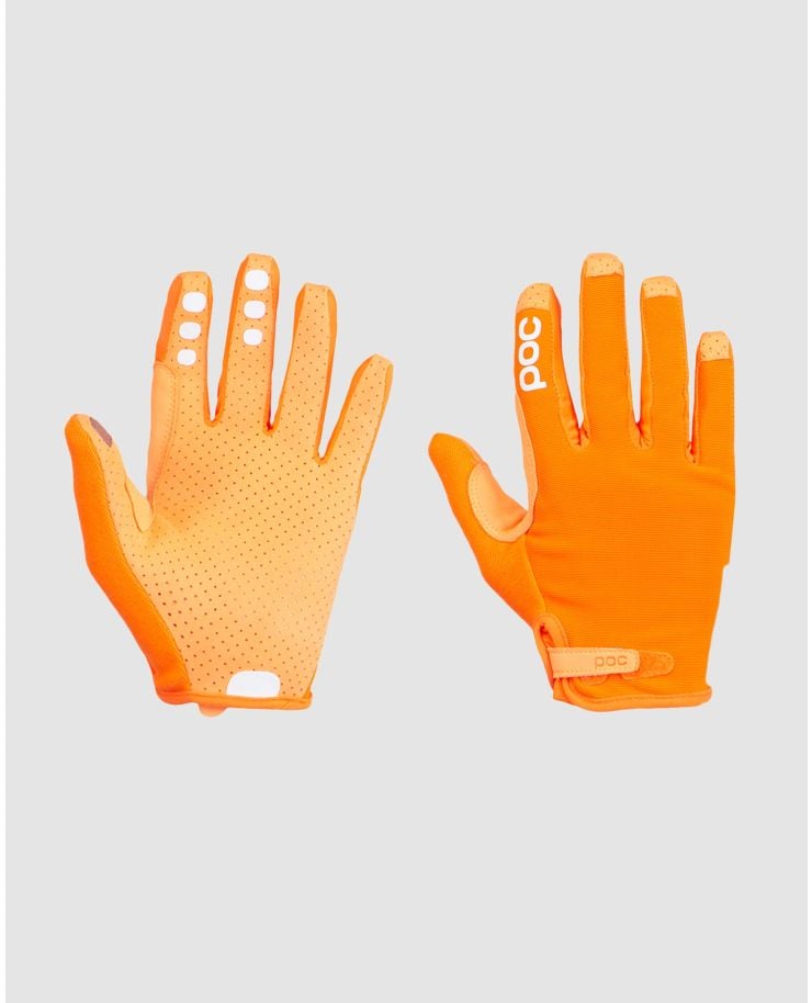 Gants de cyclisme oranges POC Resistance Enduro ADJ Glove