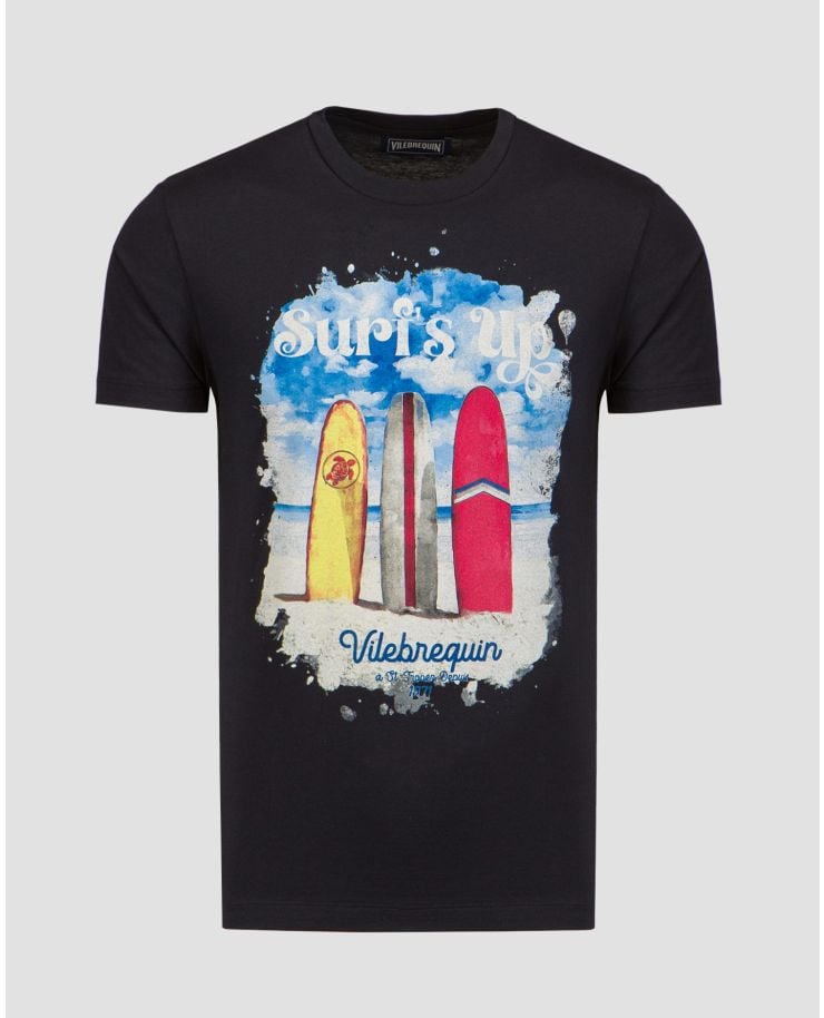 Men's navy blue print T-shirt by Vilebrequin Portisol
