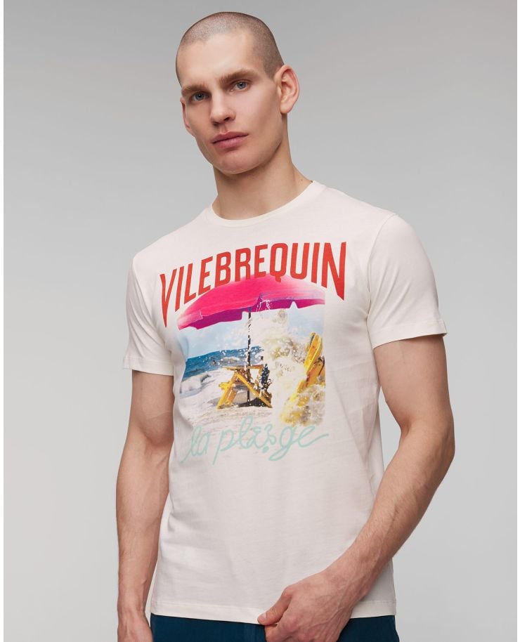T-shirt blanc pour hommes Vilebrequin Portisol