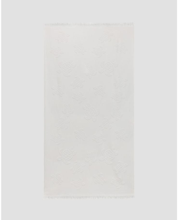 Bílý plážový ručník Vilebrequin Santah Ronde des Tortues