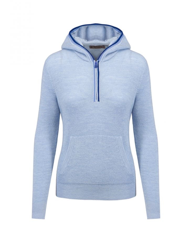 Mikina s kapucňou G/FORE RELAXED FIT HOODED 1/4 ZIP S
