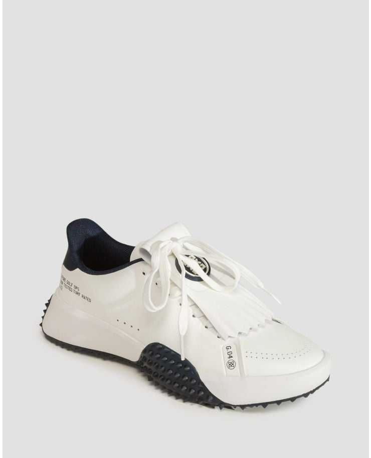 Chaussures de golf blanches et bleu marine pour femmes G/Fore G.112 Kiltie 