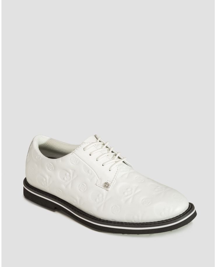 Chaussures de golf blanches pour hommes G/Fore Debossed Skull & T's Gallivanter
