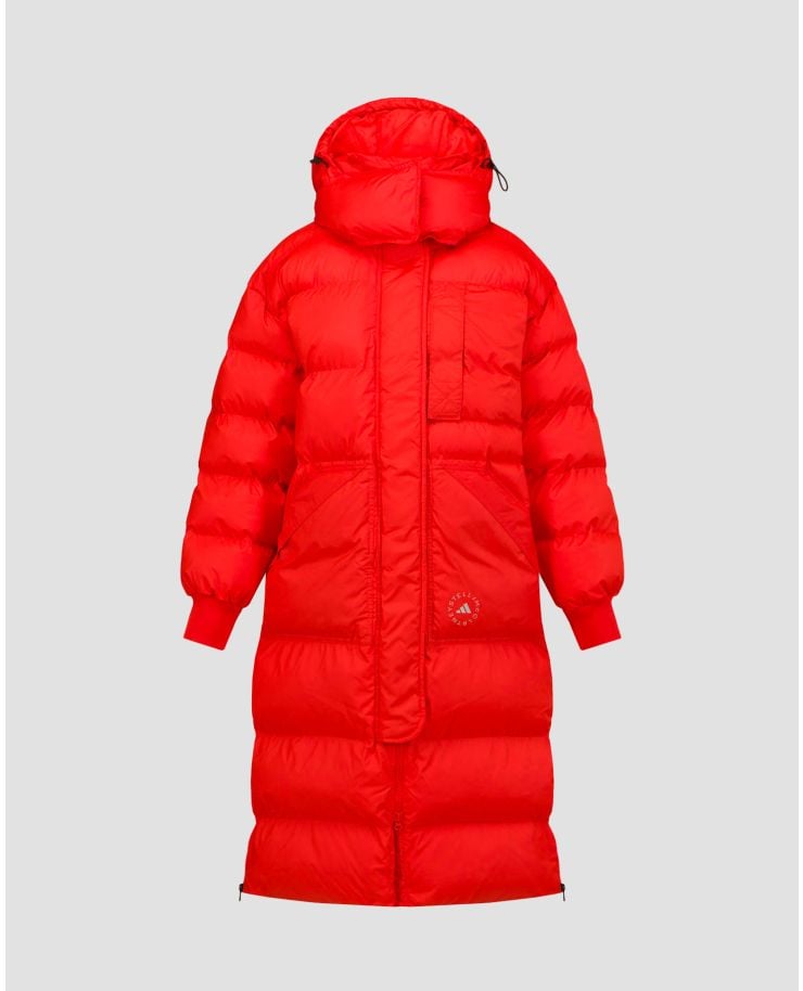 Palton pentru femei Adidas by Stella McCartney Puffa - roșu