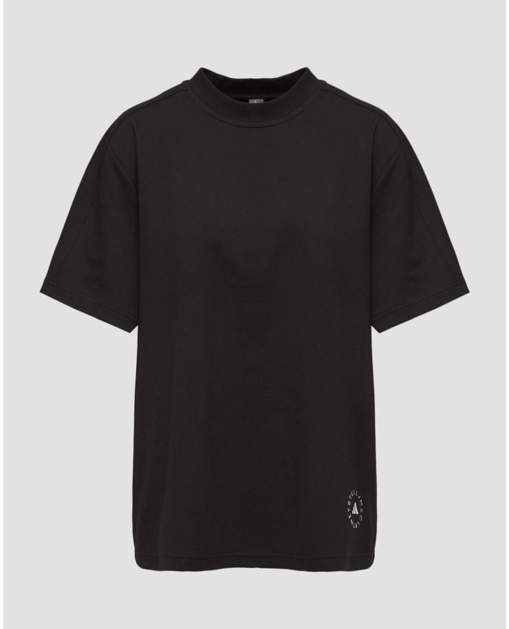 T-shirt nera da donna Stella McCartney ASMC Logo Tee