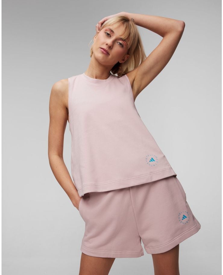 Růžový sportovní top Adidas by Stella McCartney ASMC Logo Tk