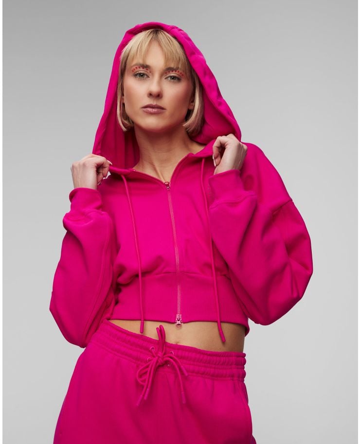 Sweat-shirt rose pour femmes Adidas by Stella McCartney ASMC Crop Hoodie 