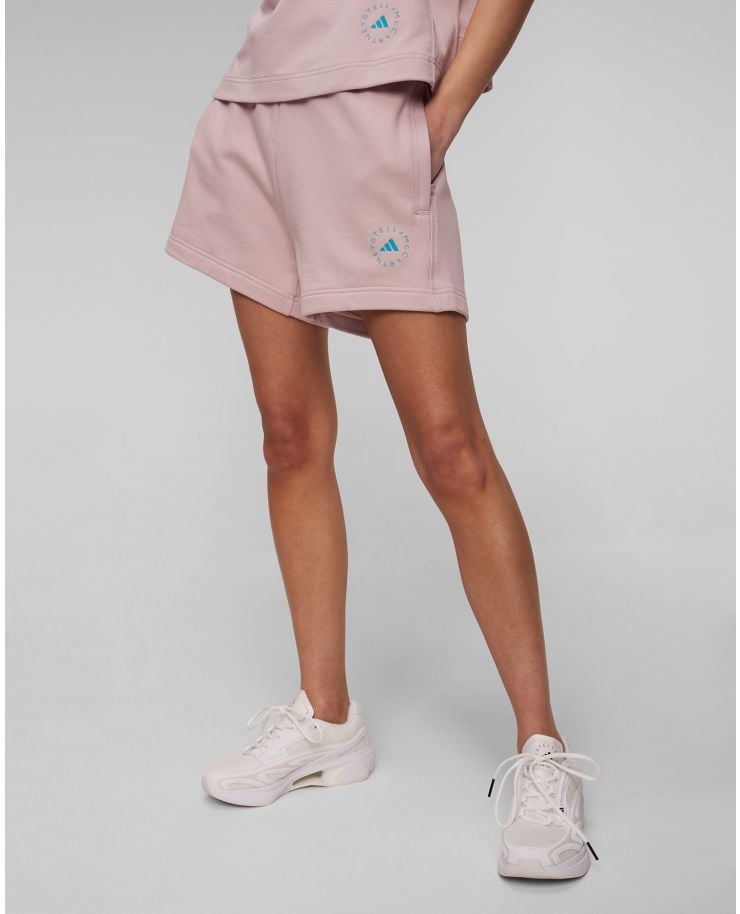 Short de survêtement rose pour femmes Adidas by Stella McCartney ASMC