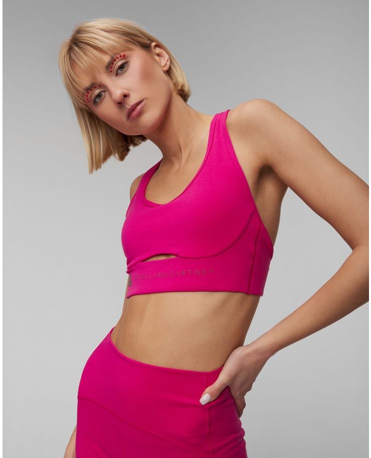 Růžová sportovní podprsenka Adidas by Stella McCartney ASMC Tst