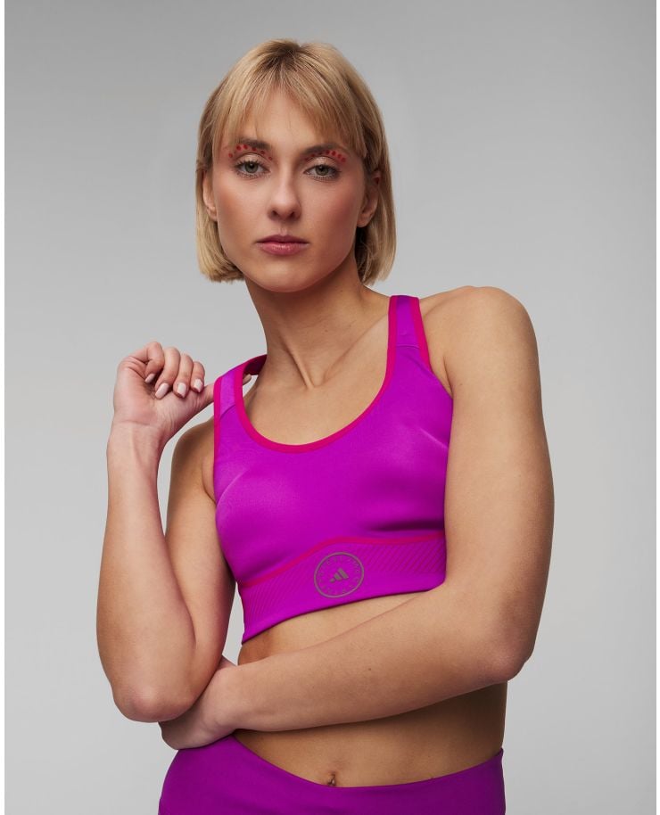Soutien-gorge de sport violet pour femmes Adidas by Stella McCartney ASMC Truepace