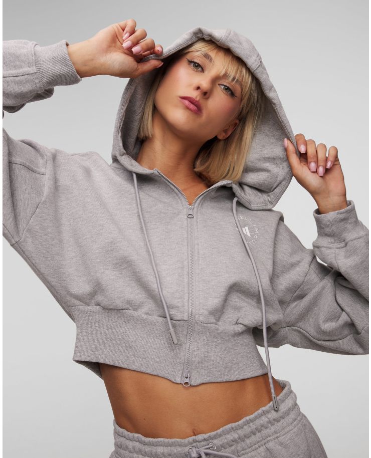 Adidas by Stella McCartney Crop Damen-Sweatshirt in Grau