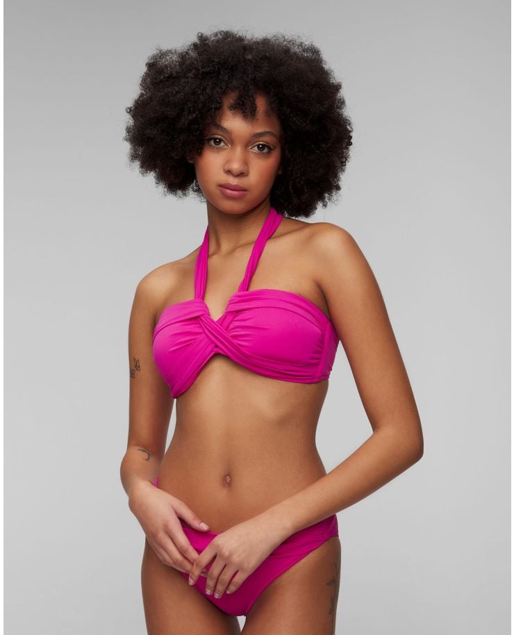 Women's pink swimsuit top Seafolly Halter Bandeau